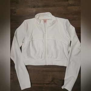 All in Motion Women's White Zip-Up Jacket